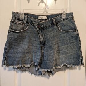 Abercrombie & Fitch • Curve Love Denim Jean Shorts • Mom Short • Size 29/8